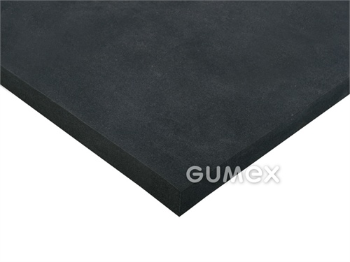T75 EPS, 2mm, 2000x1000mm, 25°Sh00, Dichte 75kg/m3, EPDM, -40°C/+80°C, schwarz, 